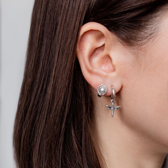 Серебряная подвеска для пирсинга Стрекоза UNOde50 Fly high, изображение 5