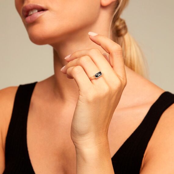 Серебряное кольцо с кристаллом Сваровски Кобра UNOde50 Cobra, Размер (мм): 17,3-17,7, изображение 3