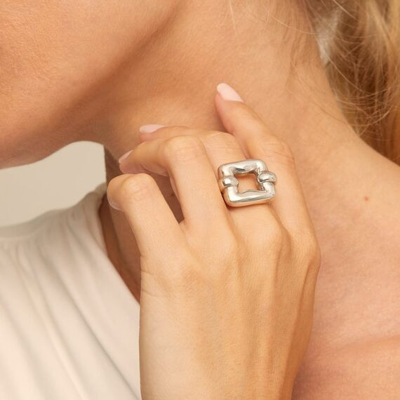 Серебряное кольцо женское Роковая женщина UNOde50 Femme Fatale, Размер (мм): 17,3-17,7, изображение 4