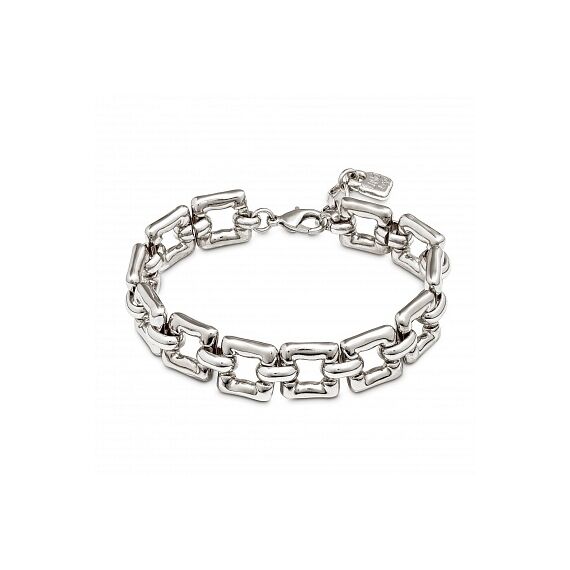 Серебряный браслет женский с квадратными звеньями UNOde50 Femme Fatale, Размер (мм): 155