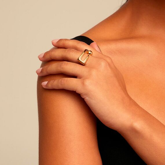 Золотое кольцо женское UNOde50 Unusual, Размер (мм): 17,3-17,7, изображение 3