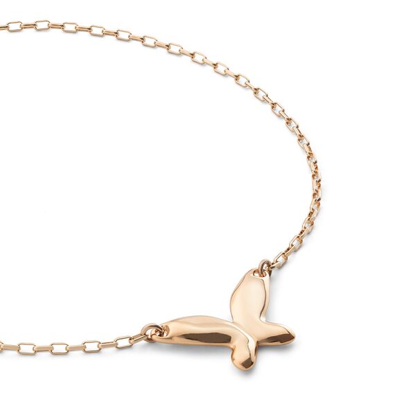 Золотое колье женское Бабочка UNOde50 Butterfly Effect, изображение 2