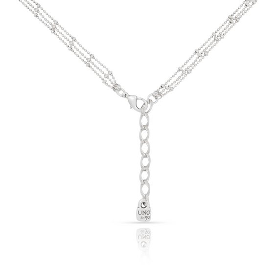 Серебряное колье тройное Звездный дождь UNOde50 Stars Rain, изображение 4