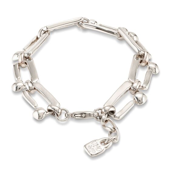 Серебряный браслет женский из звеньев в виде изогнутых гвоздей UNOde50 Unusual, изображение 2