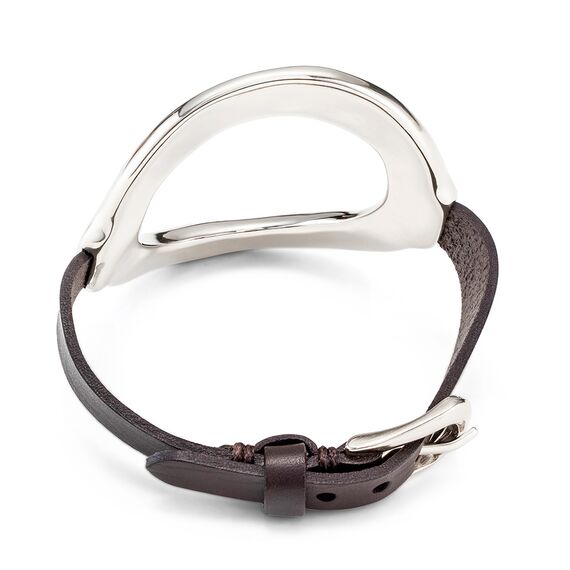 Серебряный браслет женский с натуральной кожей UNOde50 Thankful, изображение 3