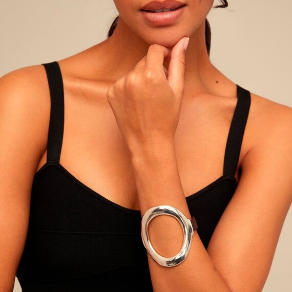 Серебряный браслет женский с натуральной кожей UNOde50 Thankful, изображение 4