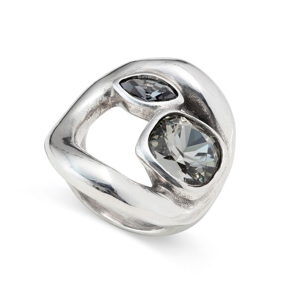 Серебряное кольцо с кристаллами Сваровски UNOde50 Together, Размер (мм): 16,3-16,7, изображение 2