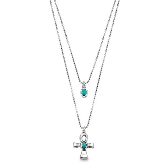 Серебряное колье двойное с муранским стеклом UNOde50 Beliefs, изображение 2