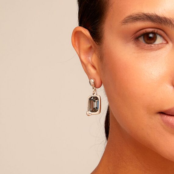 Серебряные серьги женские с кристаллами Сваровски UNOde50 Unconventional, изображение 3