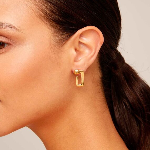 Золотые серьги женские Гвоздь UNOde50 Unusual, изображение 3