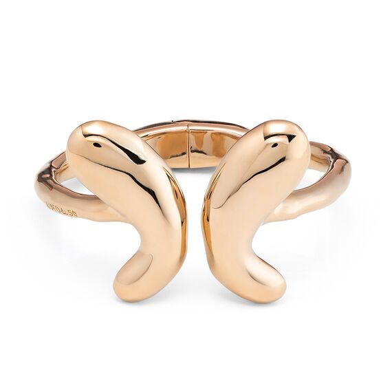 Золотой браслет женский жесткий Бабочка UNOde50 Wings, Размер (мм): 155