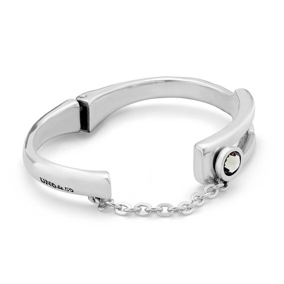 Серебряный браслет женский с кристаллом Сваровски UNOde50 On my own, изображение 3