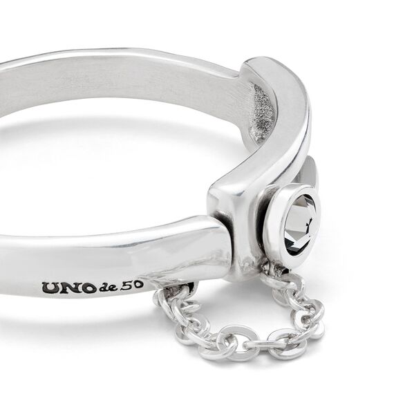 Серебряный браслет женский с кристаллом Сваровски UNOde50 On my own, изображение 4