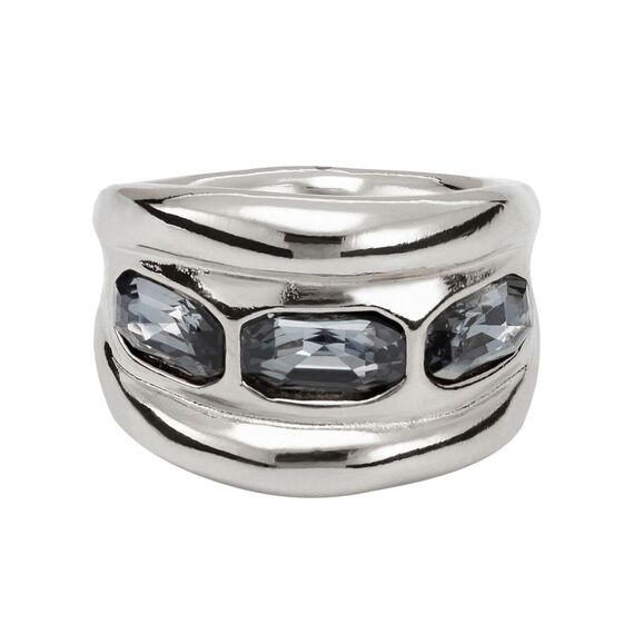 Серебряное кольцо с кристаллами Сваровски Голубая луна UNOde50 Bluemoon, Размер (мм): 19,1-19,5