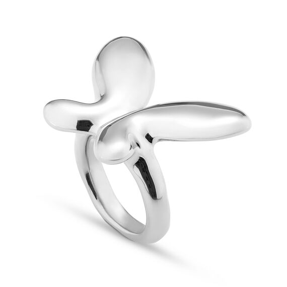 Серебряное кольцо женское Бабочка малая UNOde50 Butterfly Effect, Размер (мм): 19,1-19,5