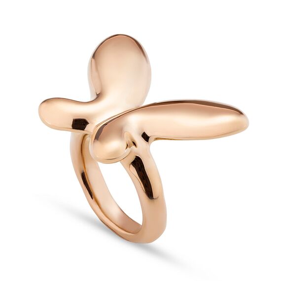 Золотое кольцо женское Бабочка малая UNOde50 Butterfly Effect, Размер (мм): 16,3-16,7
