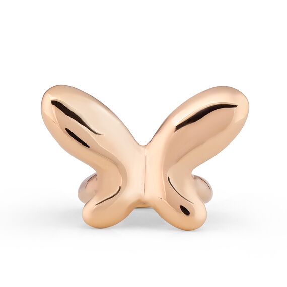 Золотое кольцо женское Бабочка малая UNOde50 Butterfly Effect, Размер (мм): 16,3-16,7, изображение 2