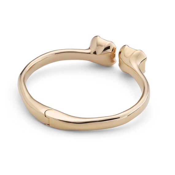 Золотой браслет с кристаллами Сваровски Aura Pink, Размер (мм): 155, изображение 3