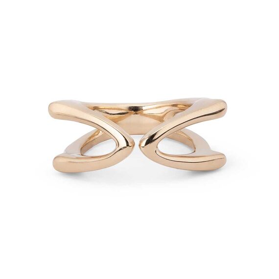 Золотое кольцо женское открытое UNOde50 Stand out, Размер (мм): 17,3-17,7