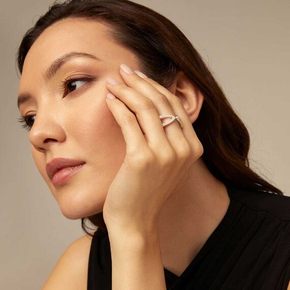 Серебряное кольцо женское с топазами UNOde50 Stand out Topaz, Размер (мм): 19,1-19,5, изображение 4