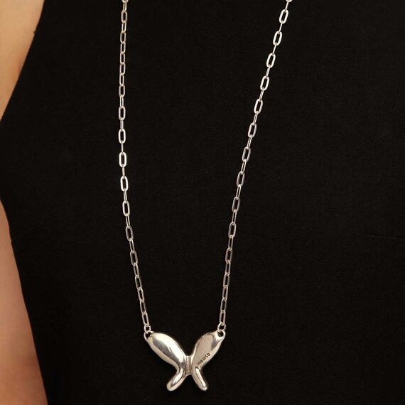 Серебряное колье женское Бабочка UNOde50 Wings, изображение 4