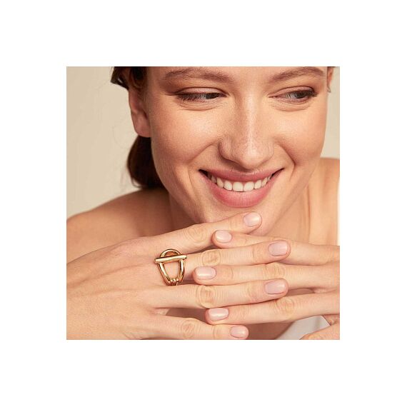 Золотое кольцо женское UNOde50 Teen, Размер (мм): 18,3-18,7, изображение 3