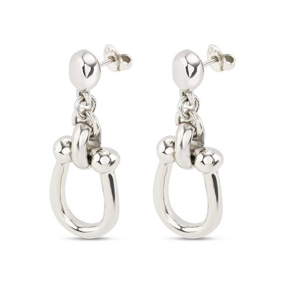 Серебряные серьги женские Подкова UNOde50 Serotonin, изображение 2