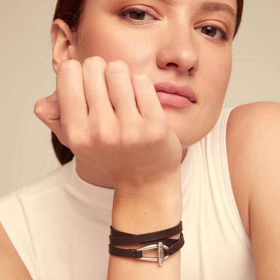 Кожаный браслет с серебром UNOde50 Dope, Размер (мм): 155, изображение 4