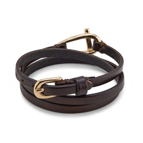 Кожаный браслет с золотом UNOde50 Dope, изображение 2