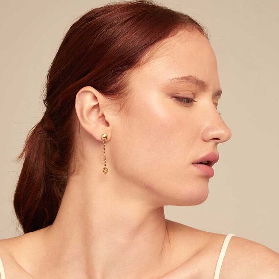 Золотые серьги женские UNOde50 Cupido, изображение 3