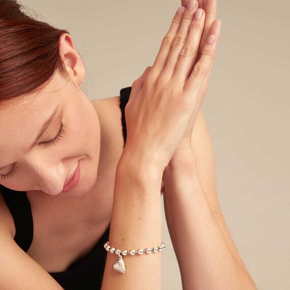 Серебряный браслет на руку из сферических бусин UNOde50 Cupido, изображение 3