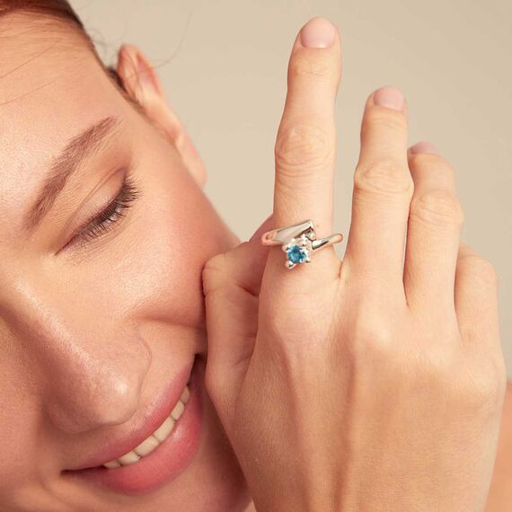 Серебряное кольцо женское с цирконием UNOde50 Divine, Размер (мм): 18,3-18,7, изображение 4