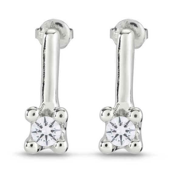 Серебряные серьги женские с цирконием UNOde50 Divine