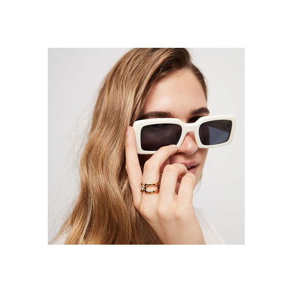 Золотое кольцо женское с топазом UNOde50 Ser Indomable, Размер (мм): 18,3-18,7, изображение 3