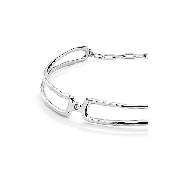 Серебряное ожерелье женское двойное с топазом UNOde50 Ser Indomable, изображение 3