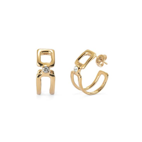 Золотые серьги женские с топазом UNOde50 Ser Indomable