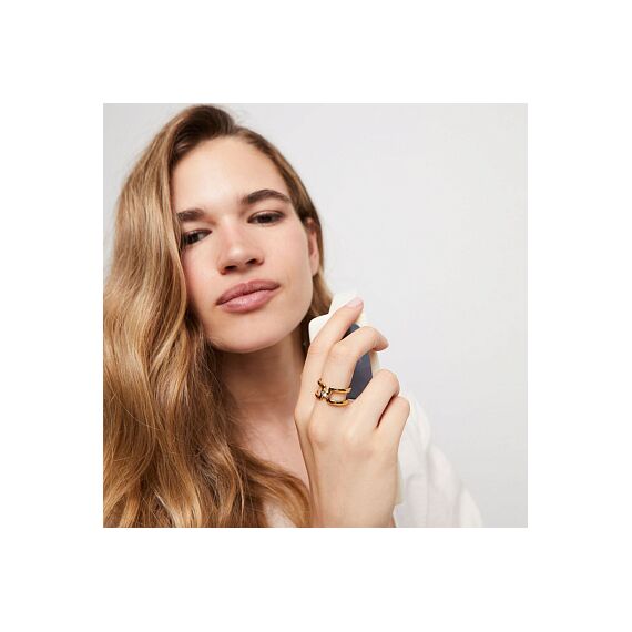 Золотое кольцо женское с топазом UNOde50 Ser Indomable, Размер (мм): 17,3-17,7, изображение 4