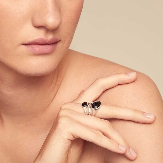 Серебряное кольцо женское с кристаллами Сваровски UNOde50 Sunshine, Размер (мм): 18,3-18,7, изображение 4