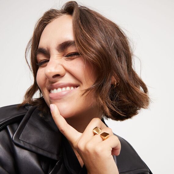 Золотое кольцо женское UNOde50 Ser Sin Complejos, Размер (мм): 19,1-19,5, изображение 3