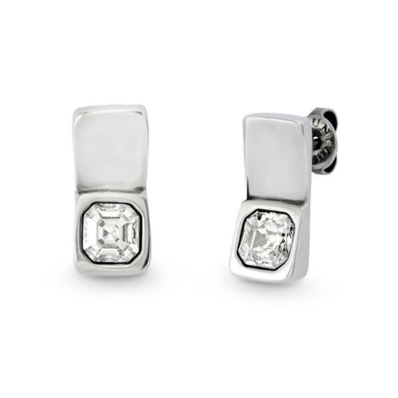 Серебряные серьги женские с кристаллами Сваровски UNOde50 Ser Sin Complejos