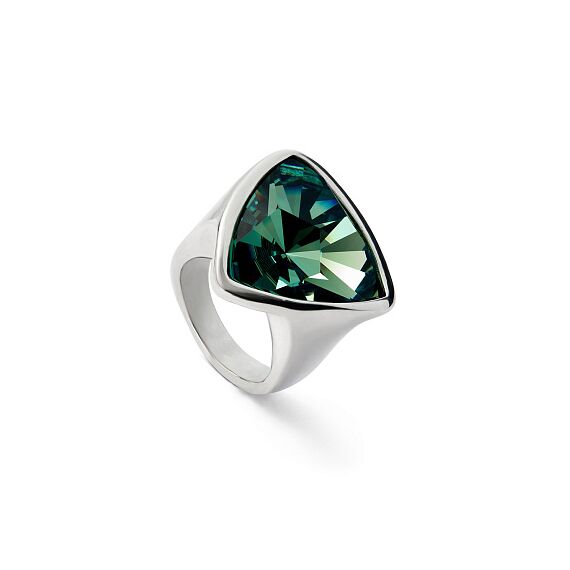 Серебряное кольцо с кристаллом Сваровски UNOde50 Ser Camaleonica, Размер (мм): 18,3-18,7