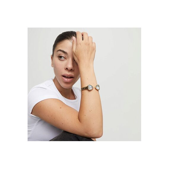 Золотой браслет с кристаллами Сваровски UNOde50 Ser Camaleonica, Размер (мм): 165, изображение 5