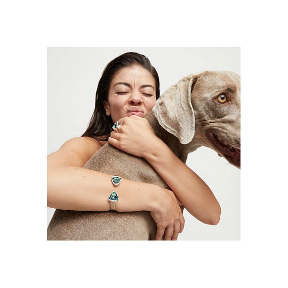 Серебряный браслет с кристаллами Сваровски UNOde50 Ser Camaleonica, Размер (мм): 155, изображение 4