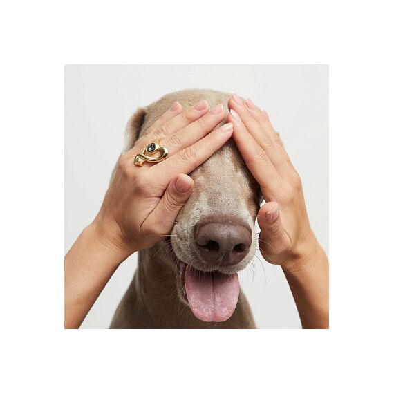 Золотое кольцо с кристаллом Сваровски UNOde50 Ser Expresiva, Размер (мм): 16,3-16,7, изображение 4