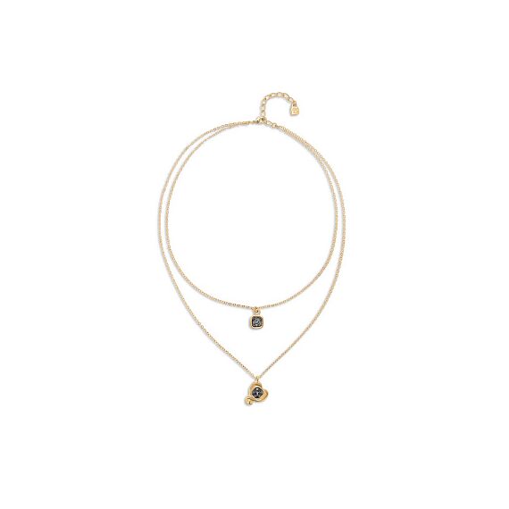 Золотое ожерелье с кристаллами Сваровски UNOde50 Ser Expresiva