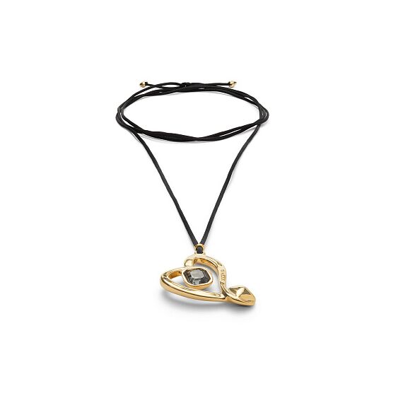 Золотое ожерелье с кристаллом Сваровски UNOde50 Ser Expresiva, изображение 2