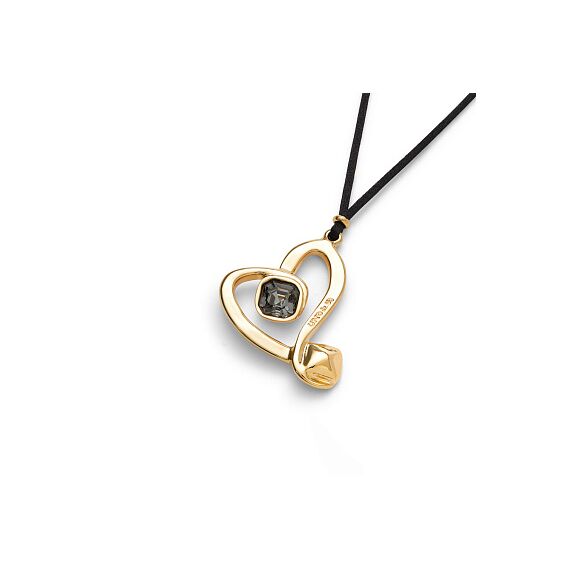 Золотое ожерелье с кристаллом Сваровски UNOde50 Ser Expresiva, изображение 3