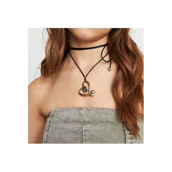 Золотое ожерелье с кристаллом Сваровски UNOde50 Ser Expresiva, изображение 4