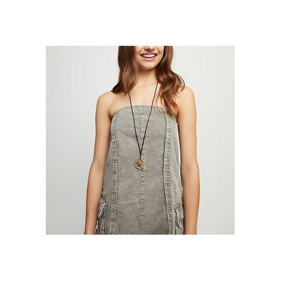 Золотое ожерелье с кристаллом Сваровски UNOde50 Ser Expresiva, изображение 5