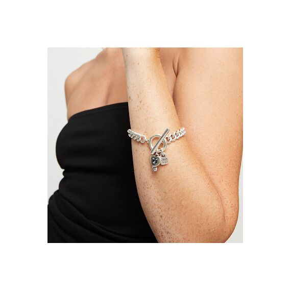 Серебряный браслет женский с кристаллом Сваровски UNOde50 Ser Expresiva, изображение 4